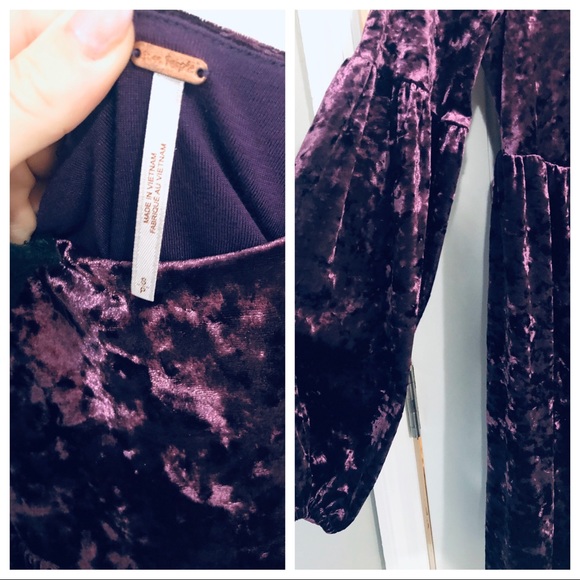 FREE PEOPLE “Oh So Easy” Velvet Dress NWOT - Picture 2 of 4